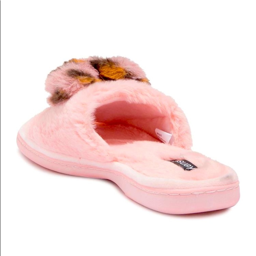 Heart Faux Fur Slide Slipper